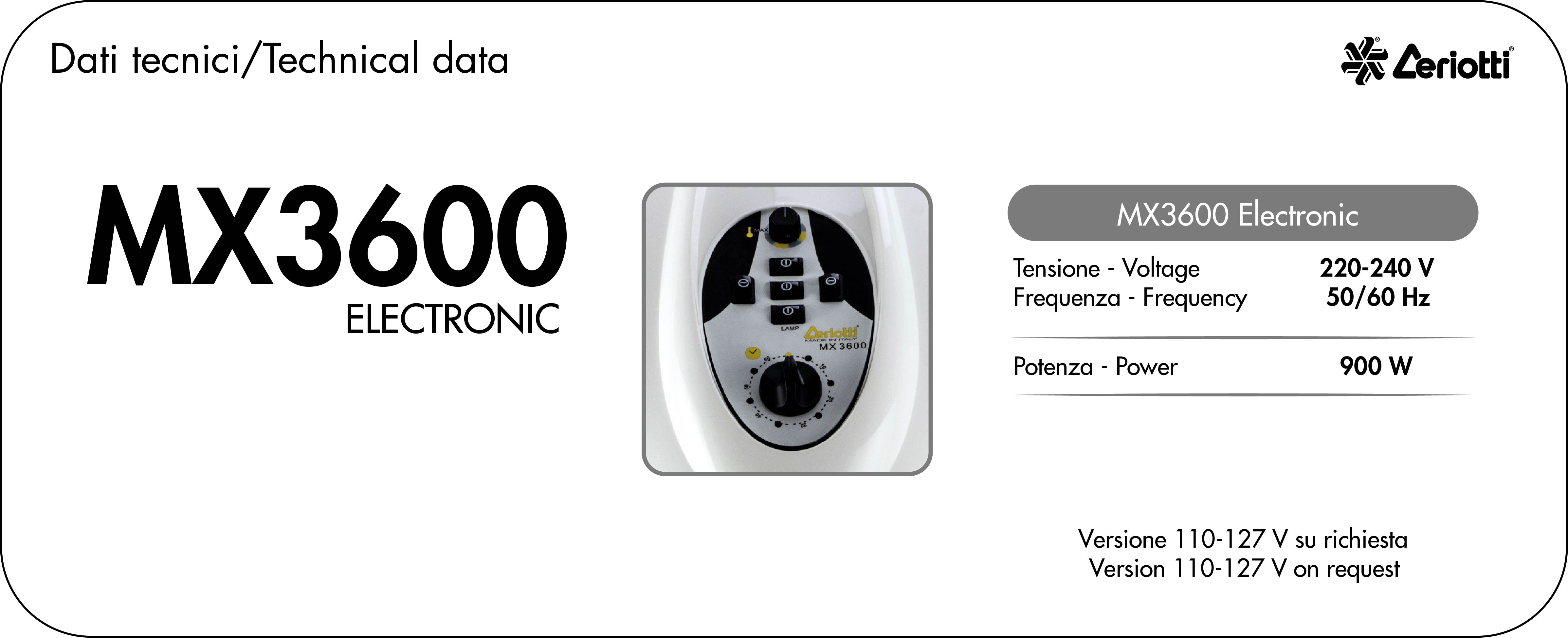 MX3600 ELECTRONIC